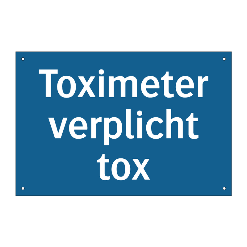 Toximeter verplicht tox & Toximeter verplicht tox & Toximeter verplicht tox