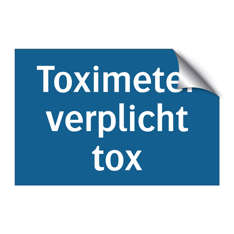 Toximeter verplicht tox & Toximeter verplicht tox & Toximeter verplicht tox