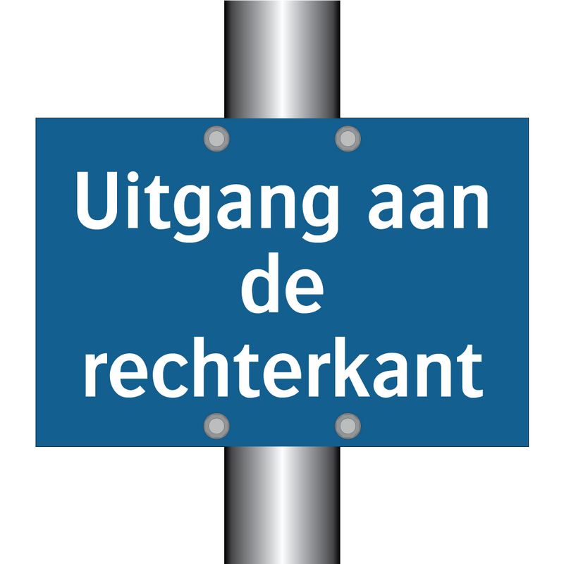 Uitgang aan de rechterkant & Uitgang aan de rechterkant & Uitgang aan de rechterkant