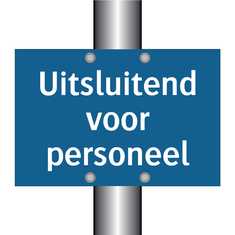 Uitsluitend voor personeel & Uitsluitend voor personeel & Uitsluitend voor personeel