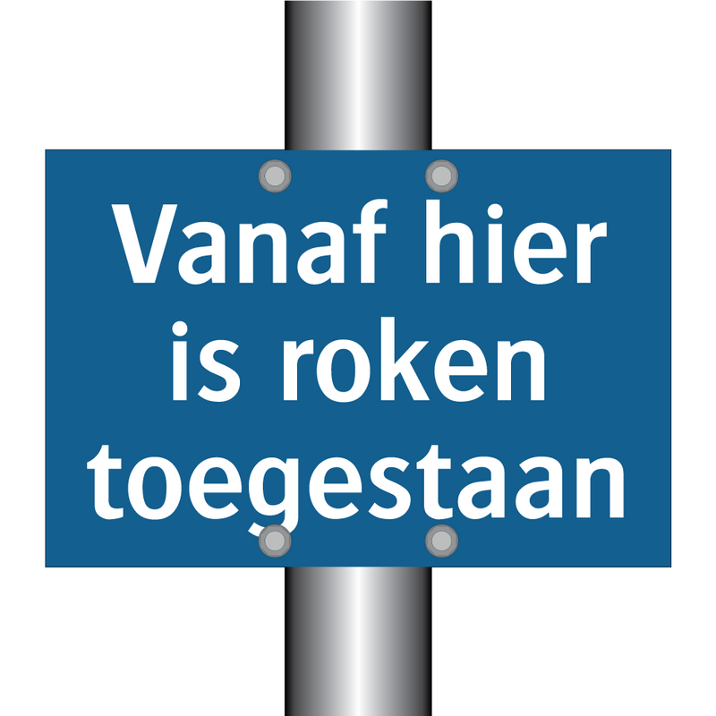 Vanaf hier is roken toegestaan & Vanaf hier is roken toegestaan & Vanaf hier is roken toegestaan