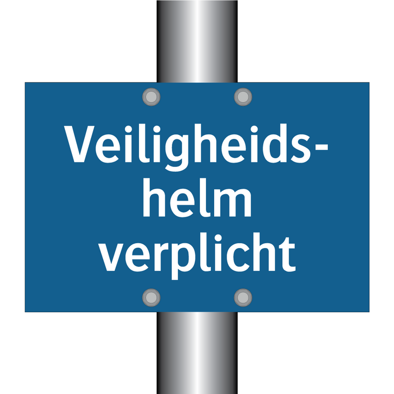 Veiligheids- helm verplicht & Veiligheids- helm verplicht & Veiligheids- helm verplicht