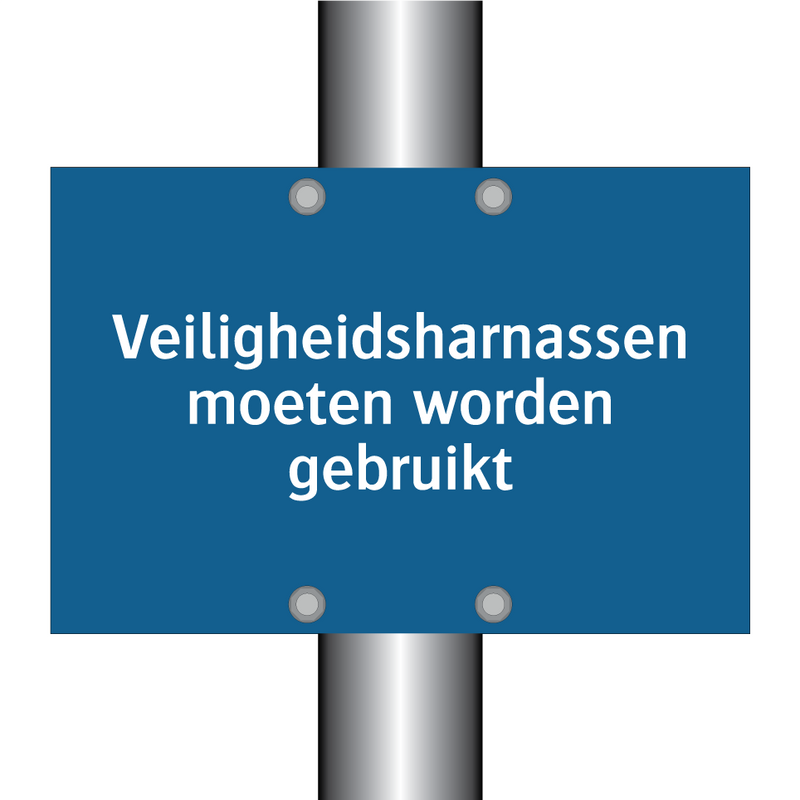 Veiligheidsharnassen moeten worden gebruikt & Veiligheidsharnassen moeten worden gebruikt