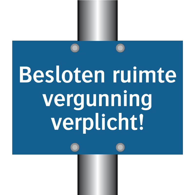 Besloten ruimte vergunning verplicht! & Besloten ruimte vergunning verplicht!