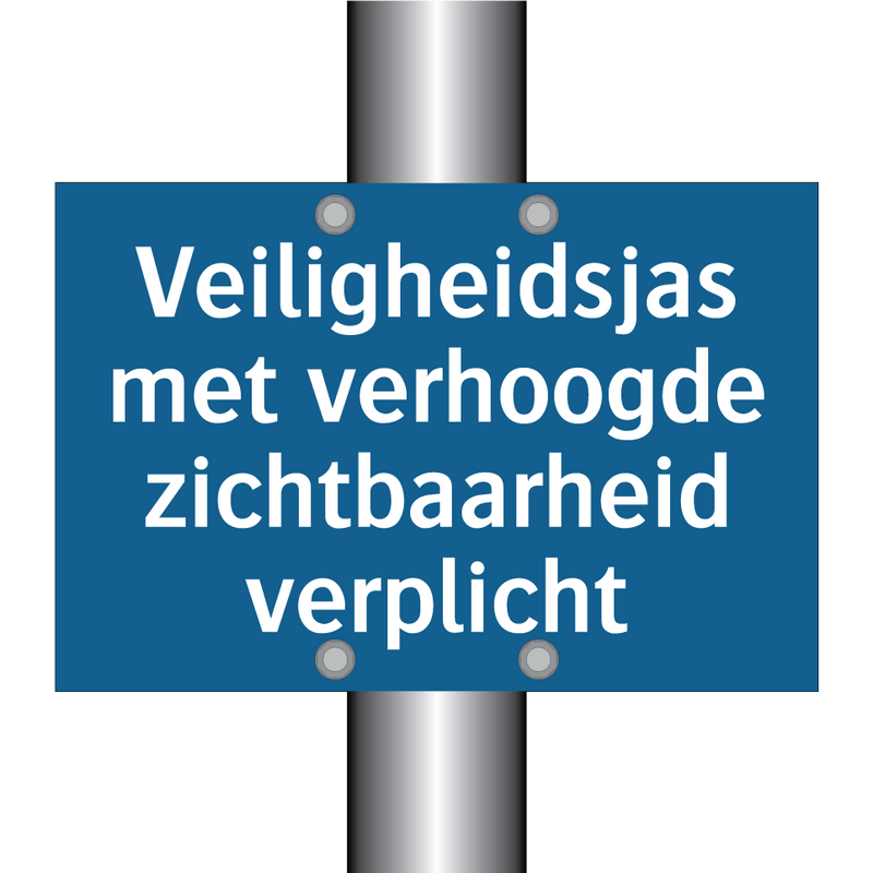 Veiligheidsjas met verhoogde zichtbaarheid verplicht