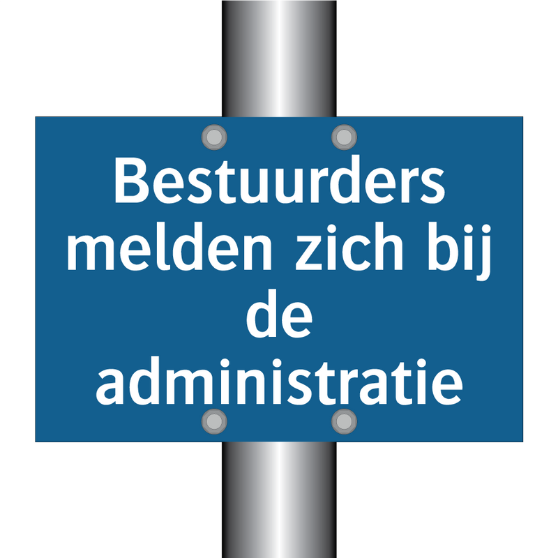 Bestuurders melden zich bij de administratie & Bestuurders melden zich bij de administratie