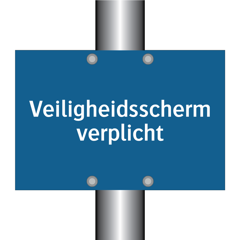 Veiligheidsscherm verplicht & Veiligheidsscherm verplicht & Veiligheidsscherm verplicht