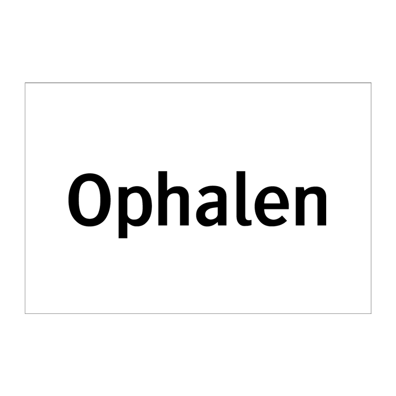 Ophalen