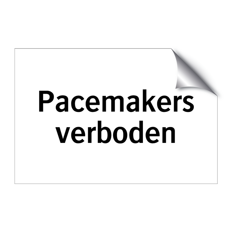 Pacemakers verboden