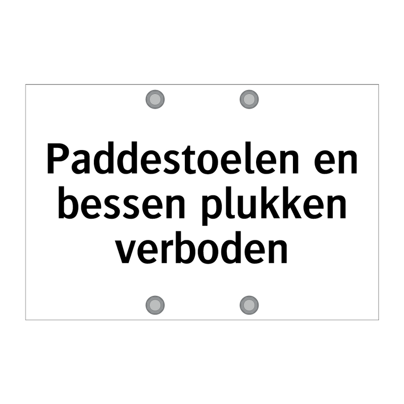 Paddestoelen en bessen plukken verboden