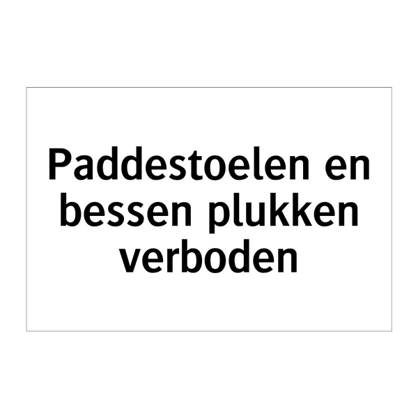 Paddestoelen en bessen plukken verboden