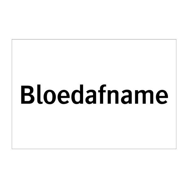 Bloedafname