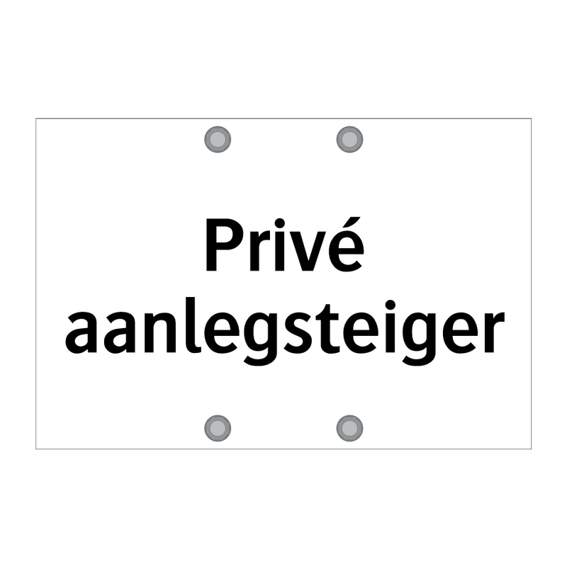 Privé aanlegsteiger