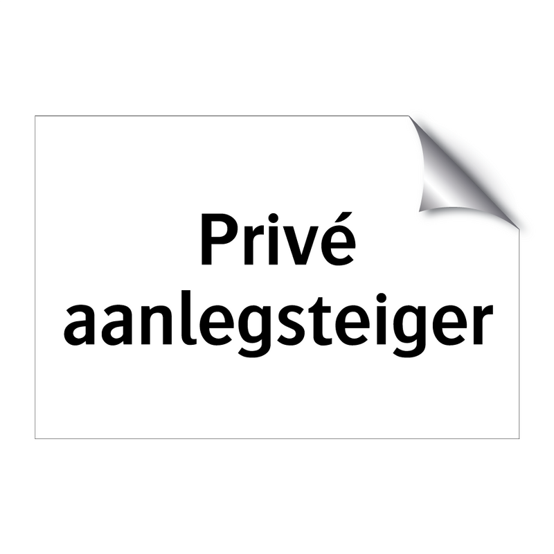 Privé aanlegsteiger