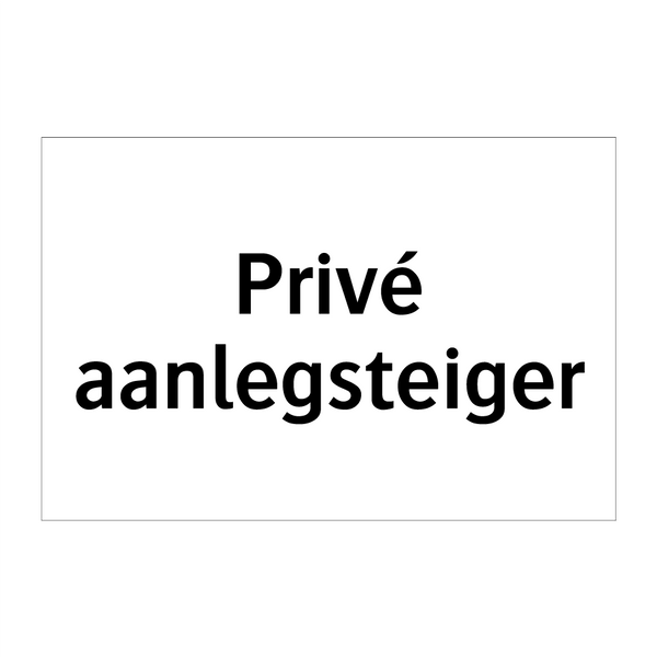 Privé aanlegsteiger