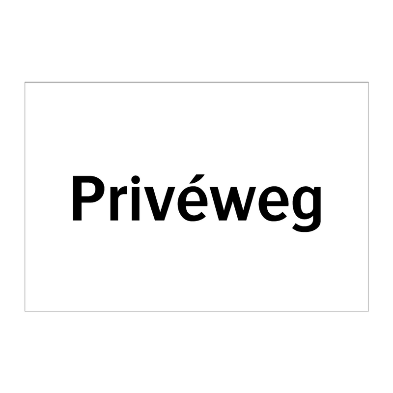 Privéweg