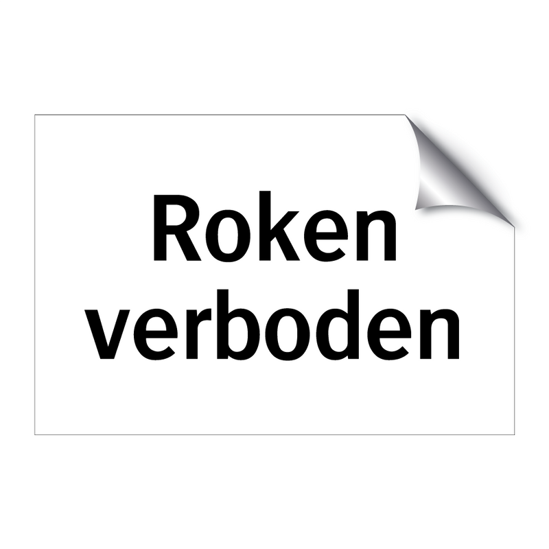 Roken verboden