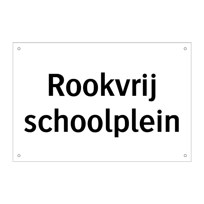 Rookvrij schoolplein