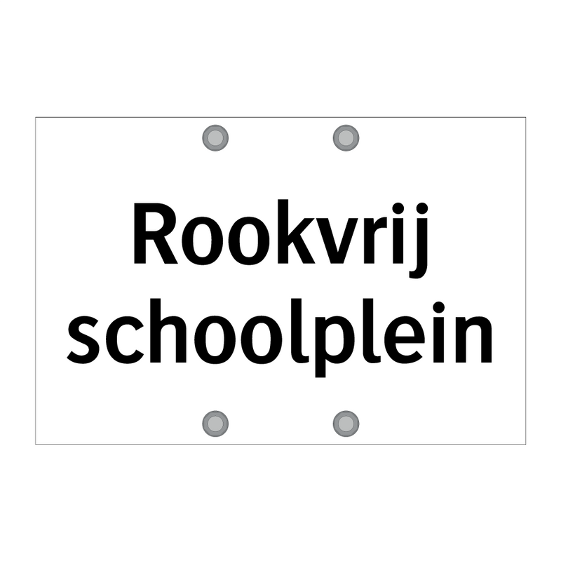 Rookvrij schoolplein