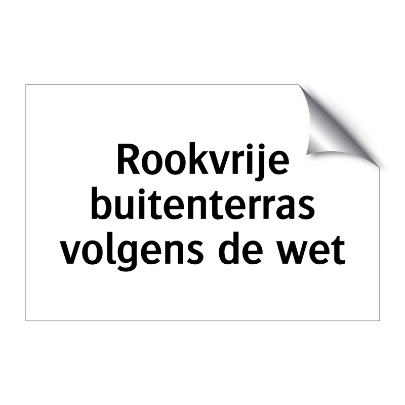 Rookvrije buitenterras volgens de wet