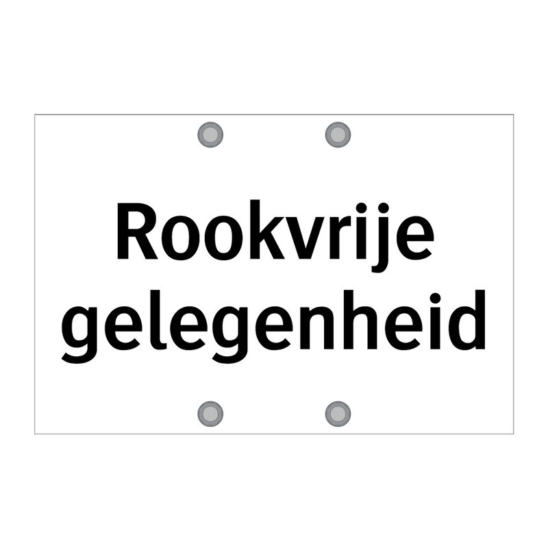 Rookvrije gelegenheid