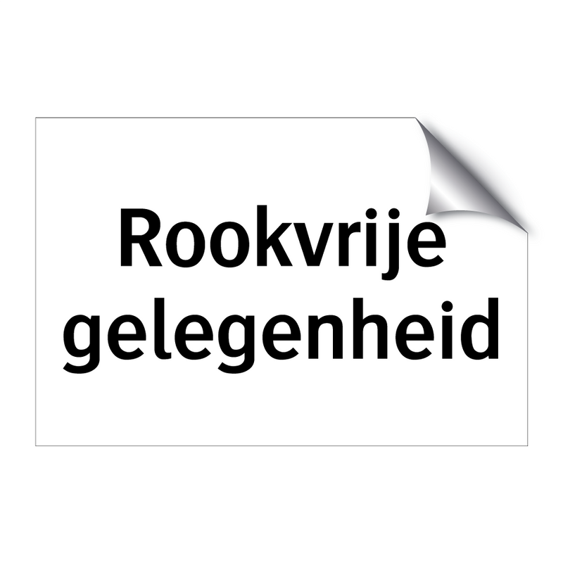 Rookvrije gelegenheid