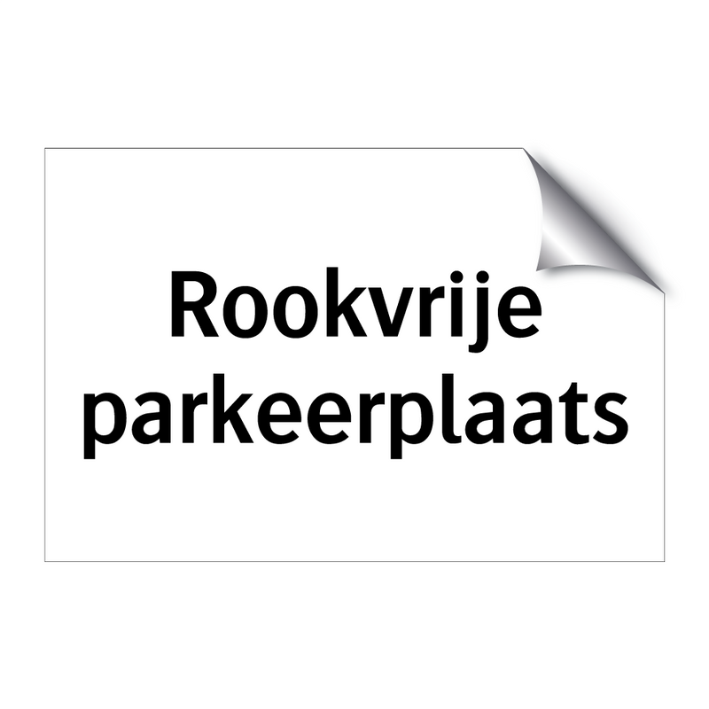 Rookvrije parkeerplaats