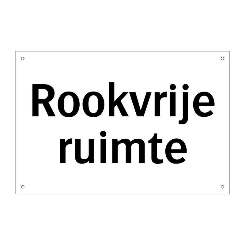 Rookvrije ruimte