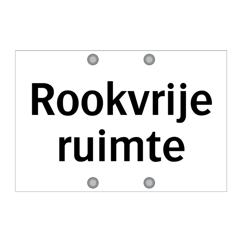 Rookvrije ruimte