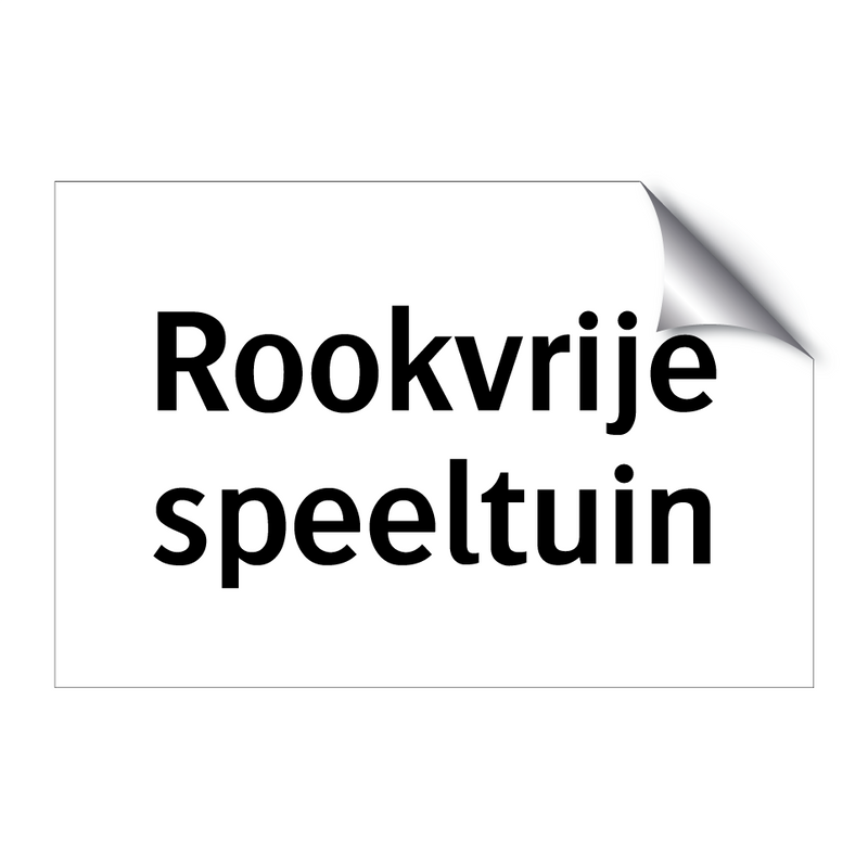 Rookvrije speeltuin