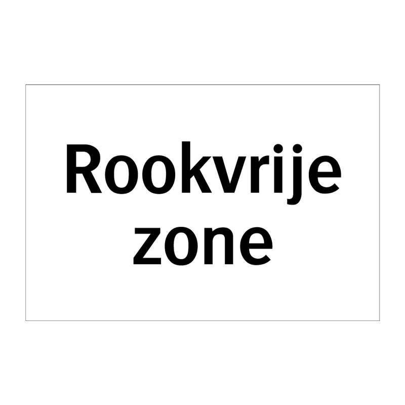 Rookvrije zone