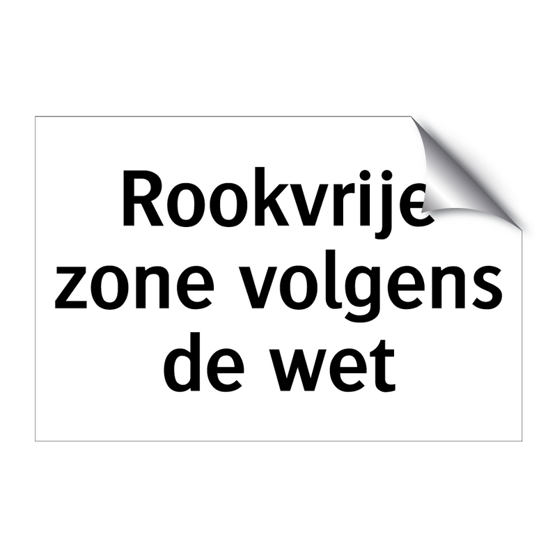 Rookvrije zone volgens de wet