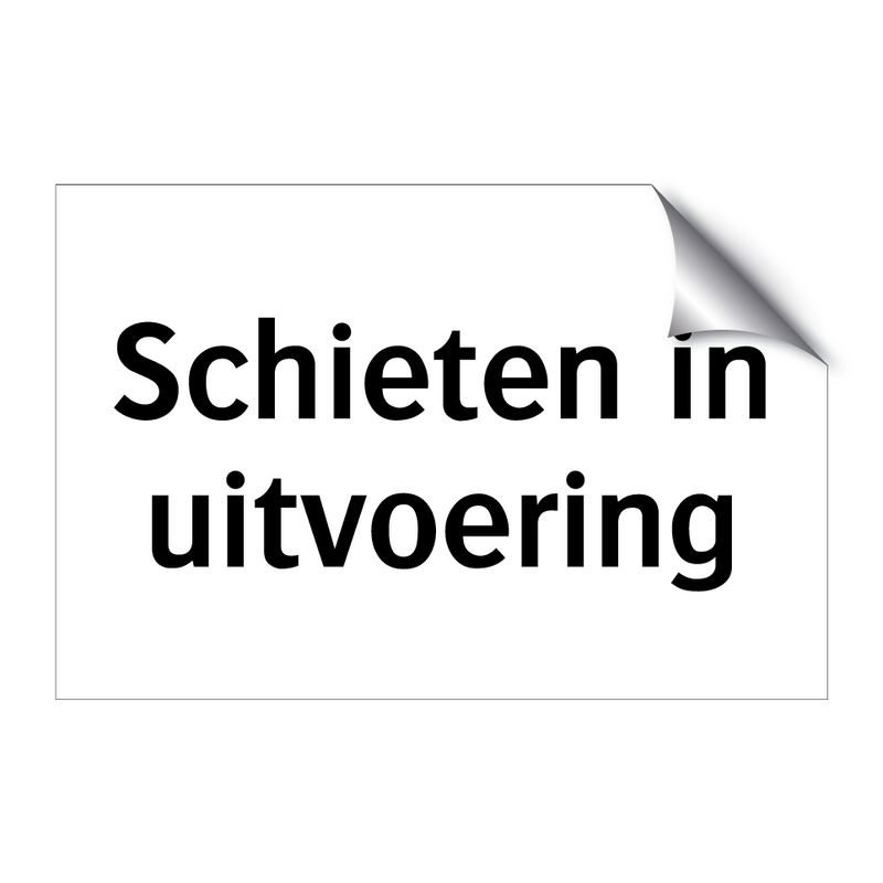 Schieten in uitvoering