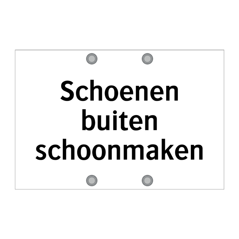 Schoenen buiten schoonmaken