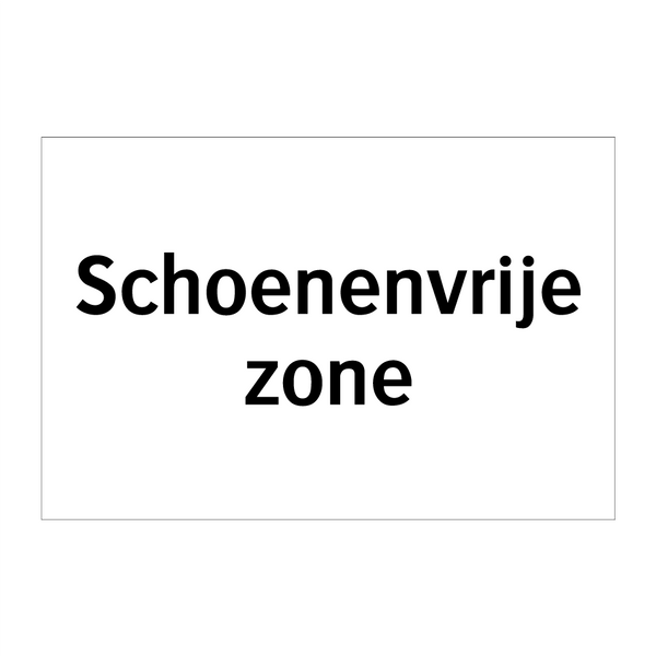 Schoenenvrije zone