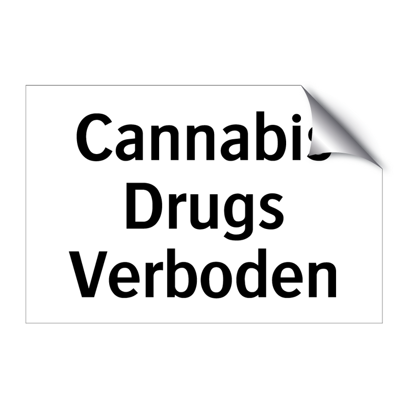 Cannabis Drugs Verboden