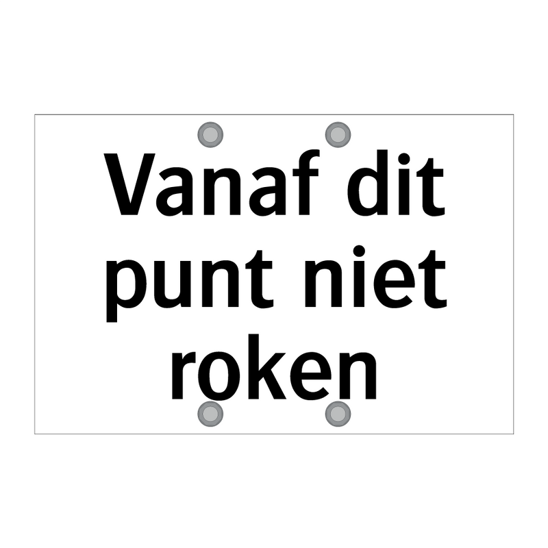 Vanaf dit punt niet roken