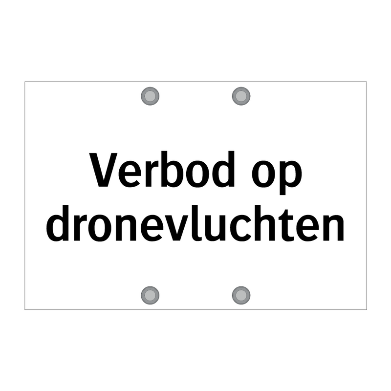 Verbod op dronevluchten