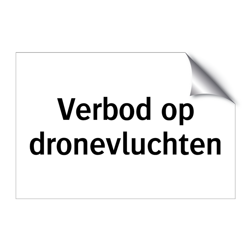 Verbod op dronevluchten