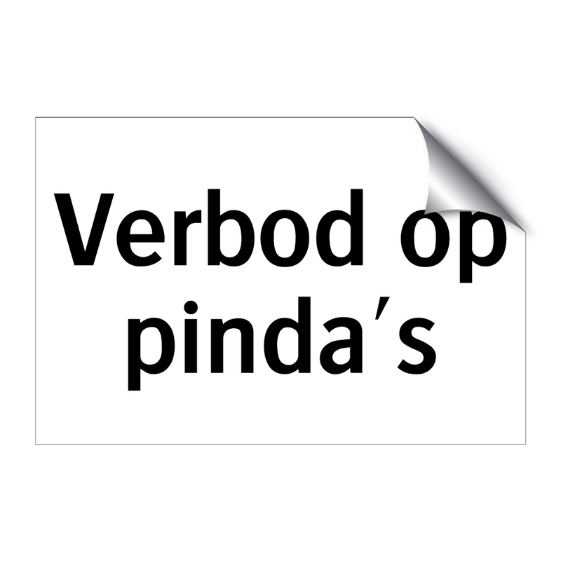 Verbod op pinda's