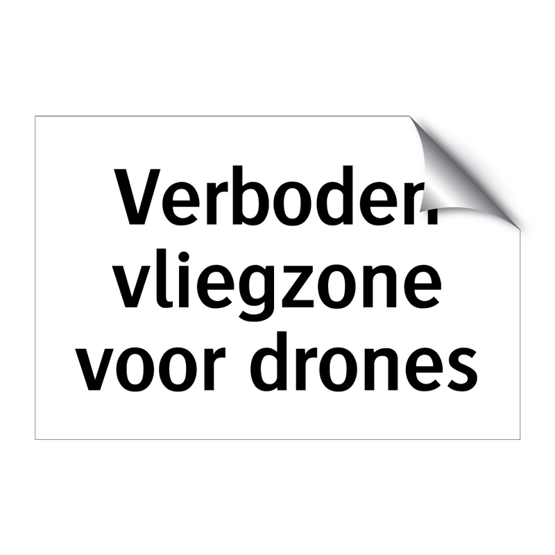 Verboden vliegzone voor drones