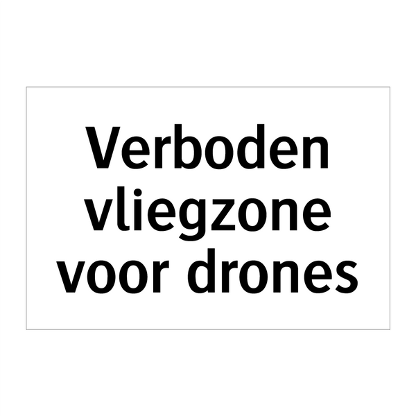 Verboden vliegzone voor drones