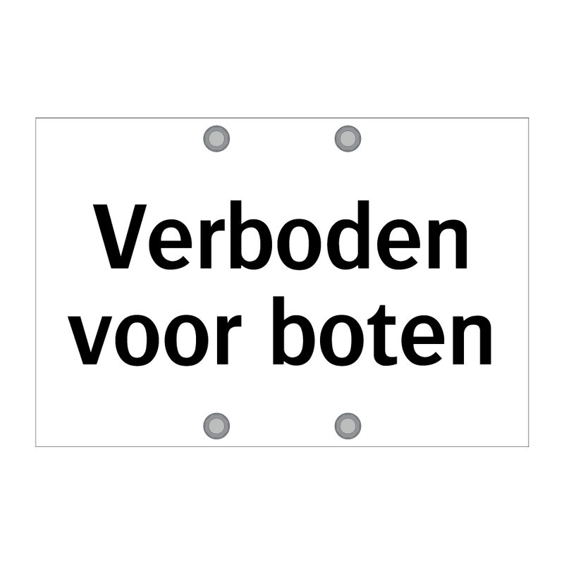 Verboden voor boten