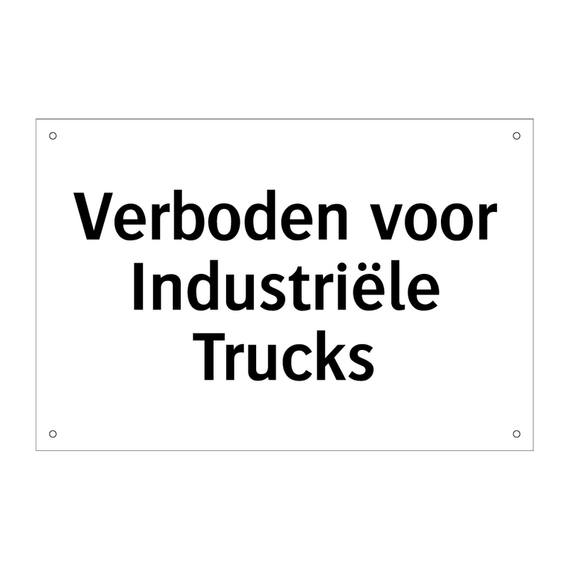 Verboden voor Industriële Trucks