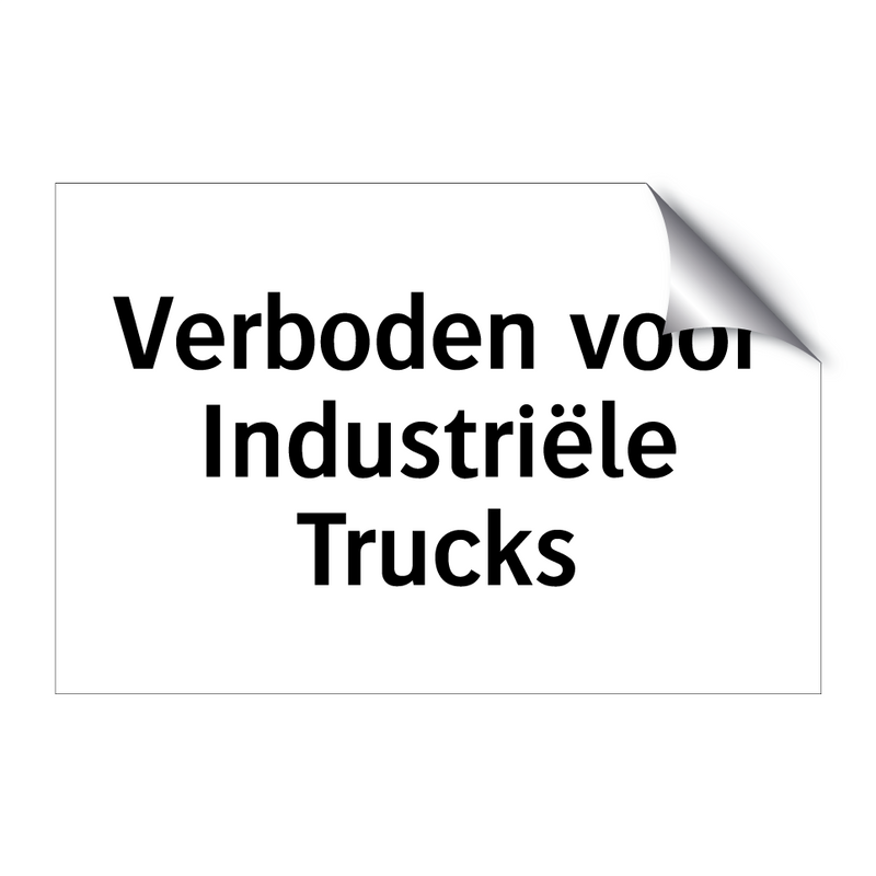 Verboden voor Industriële Trucks