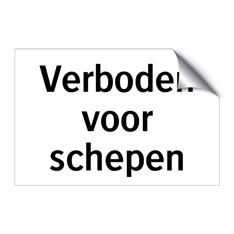 Verboden voor schepen