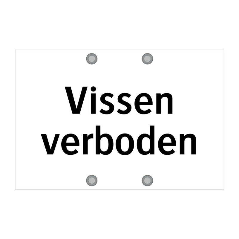 Vissen verboden