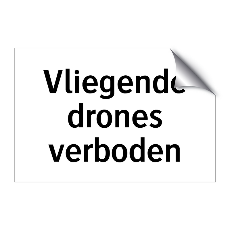 Vliegende drones verboden