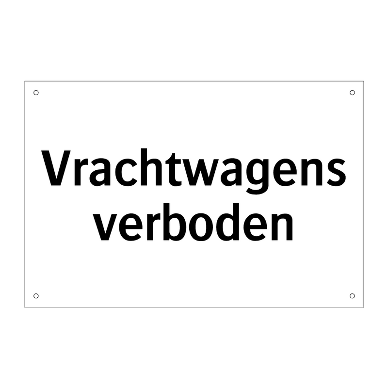 Vrachtwagens verboden