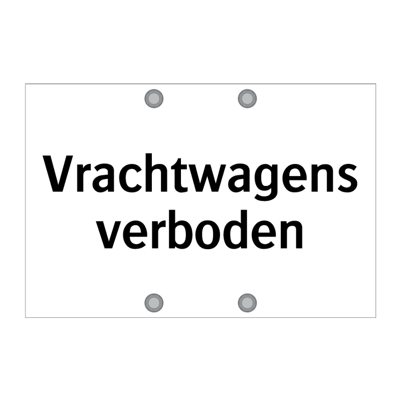 Vrachtwagens verboden